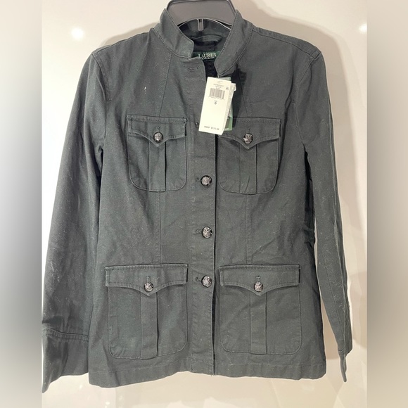 Brand new with Tag Polo Ralph Lauren SPSU20 Black Jacket size 0 Army Style - Picture 2 of 11